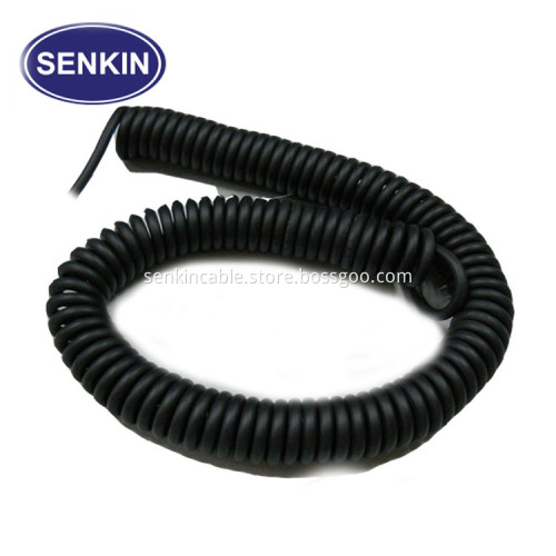 5Pin 7Pin Trailer PUR Spiral Video Cable